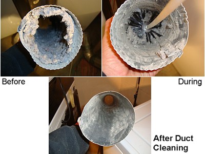 clean dryer vent pipe